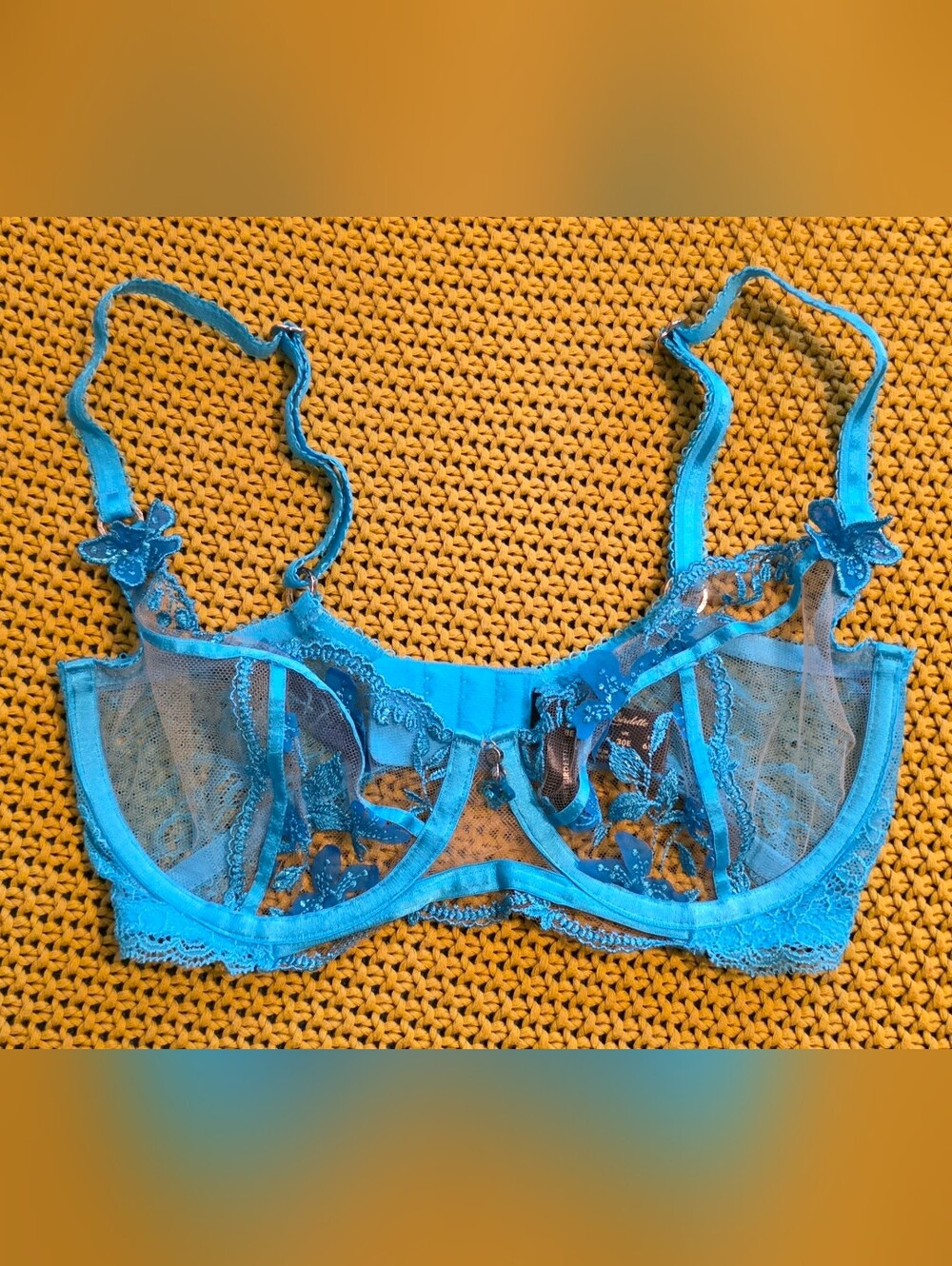 Honey Birdette Sabrina Turquoise Bra, 30DDD